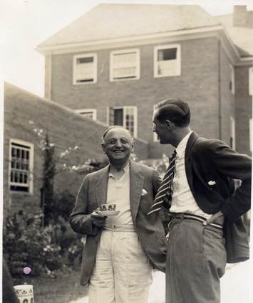 Frank Buchman and an unknown person