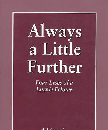 Always a little further, book cover