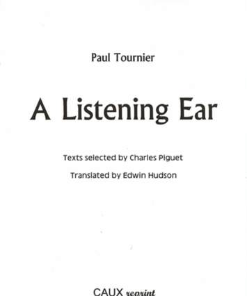 Paul Tournier - A Listening Ear cover image