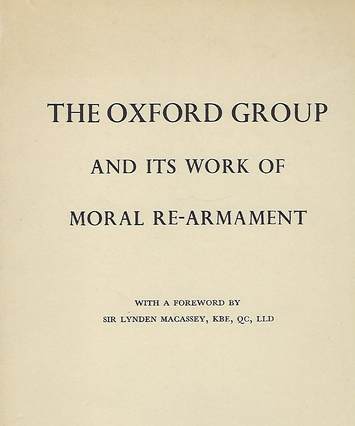 The Oxford Group, book cover