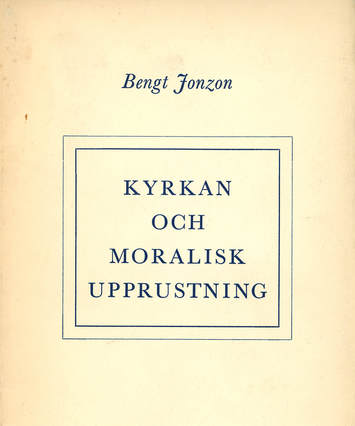 'Kyrkan och moralisk upprustning' book cover in Swedish