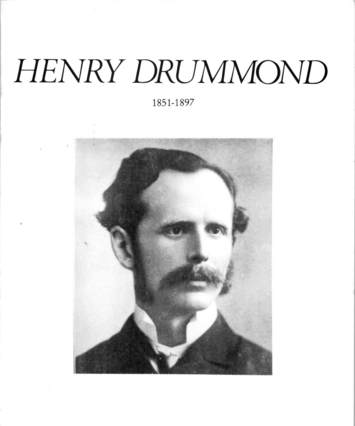 Booklet Cover - 'Quotations From' by Henry Drummond