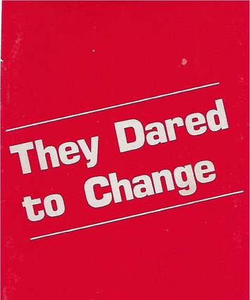They Dared to Change, booklet cover