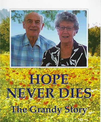 Hope never dies, the Grandy story, book cover