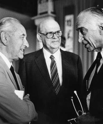 Francis Blanchard,Willy Rentzman,  John van de Water, B&W portrait photo