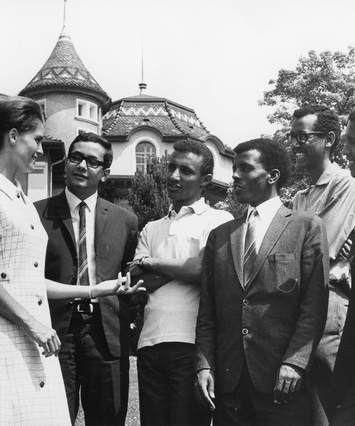 Anne Wolrige Gordon, Maqdi Bissada (Egypt), Ahmed Surur, Tzchoye Berhe, Bewaki Tewelde Medhin, Oqbai Habtemicael, B&W portrait photo