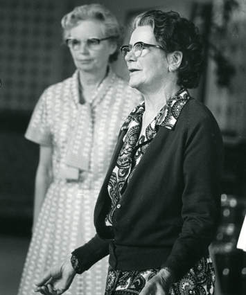 Margaret Collard (UK (R)), B&W portrait photo