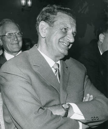 Hans Duby, B&W portrait photo
