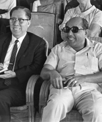 Thio Chan Bee, Said Jafar Albar, Malaysia, B&W portrait photo
