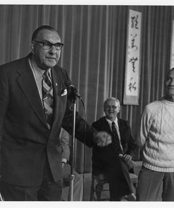 Bert Allan, John Söderlund, George Taylor, B&W portrait photo