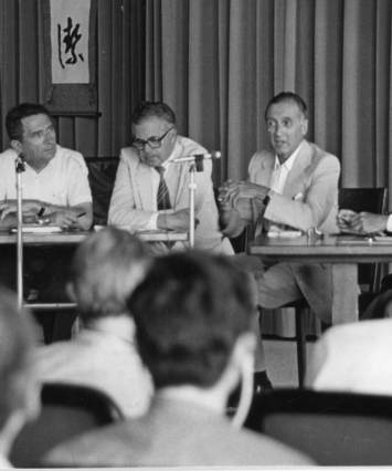 Mr Traboulsi,J. Bichot,Germain Bouverat,Jean-Jacques Odier,Jean Brianne,Pierre Spoerri Group Photo
