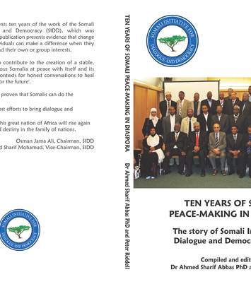 Ten years of Somali peacemaking, book cover