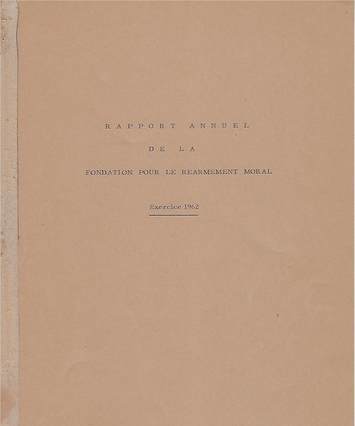 1962 Caux Foundation annual report cover