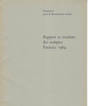Caux foundation 1964 report, cover