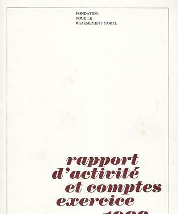 Caux foundation annual report, 1966, cover