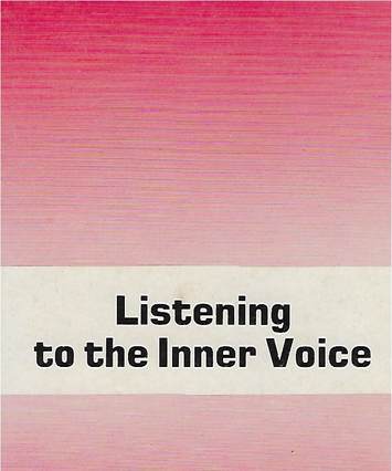 Listening to the inner voice, booklet cover