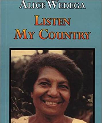 Listen, My Country, by Alice Wedega, book cover