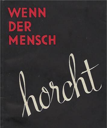 Wenn de Mensch horcht, book cover