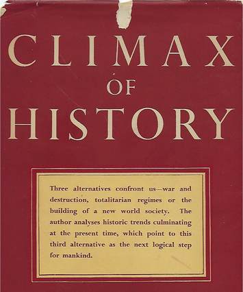 "Climax of history" book cover