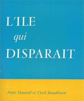 "L'Ile qui disparaît", couverture du script