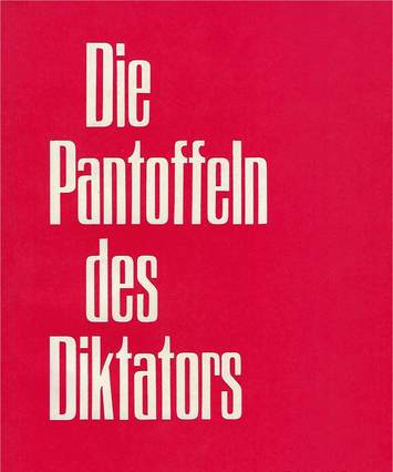 "Die Pantoffeln des Diktators" Schauspiel von Peter Howard, book cover