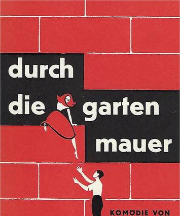 "Durch die Gartenmauer" von Peter Howard, script cover