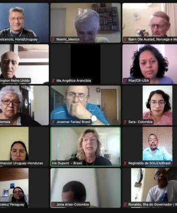 Screenshot of one of the LatAm IofC Ilisten session in Spanish and Portuguese