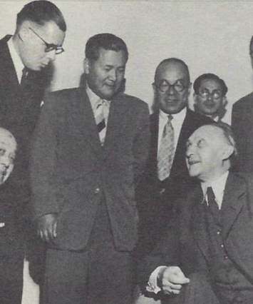 Dr Adenauer and group