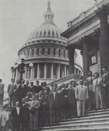 Japanese delegation at the U.S. Capitol