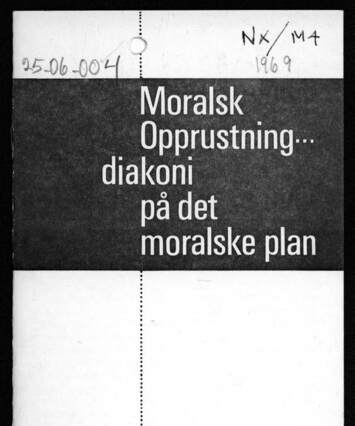Inge Mannsåker on Moral Rearmament and Christianity