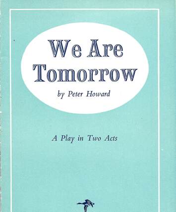 "We are tomorrow" play script cover