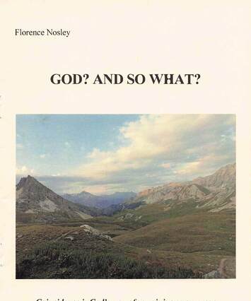 'God? And so what?' by Florence Nosley, booklet cover