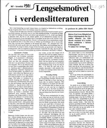 Cover of Lengselsmotivet i Verdenslitteraturen