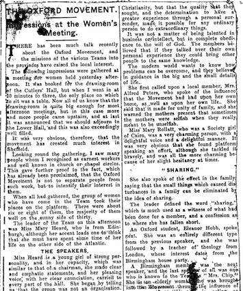 Cover of The Oxford Movement - Impressions at a Women's Meeting
