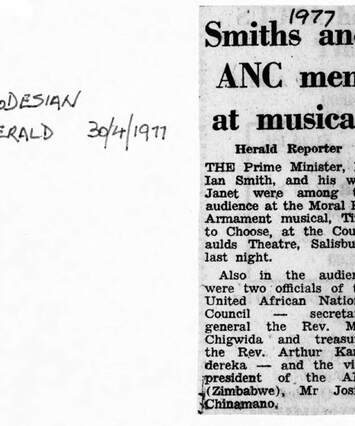 Cover of Smiths and ANC men at musical