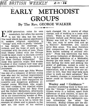 Cover of Early Methodist Groups