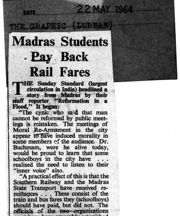 Cover of Madras Students Pay Back Rail Fares