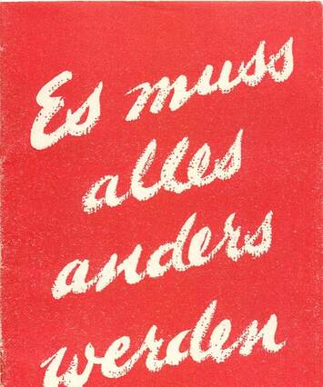 Cover of Es muss alles anders werden