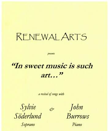 Cover of Concert programme English
