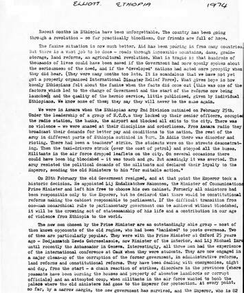 Cover of Letter from Ethiopia
