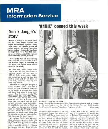 Cover of MRA Information Service - Vol. 15 No. 46, 1967-07-29