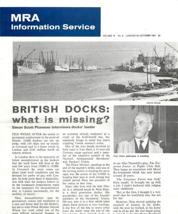 Cover of MRA Information Service - Vol. 16 No. 07, 1967-10-28