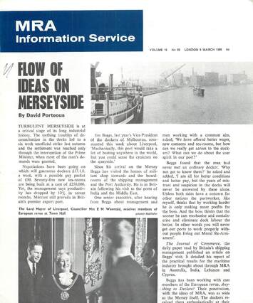 Cover of MRA Information Service - Vol. 16 No. 22, 1968-03-09