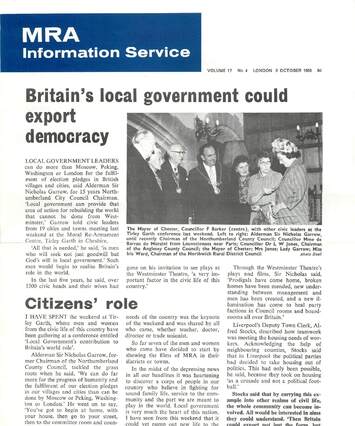 Cover of MRA Information Service - Vol. 17 No. 04, 1968-10-05