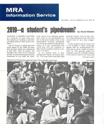 Cover of MRA Information Service - Vol. 17 No. 45, 1969-07-19