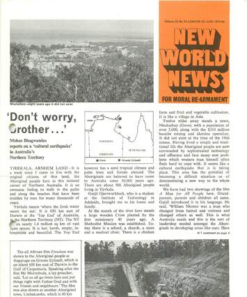 Cover of New World News - Vol. 22 No. 34, 1974-06-16