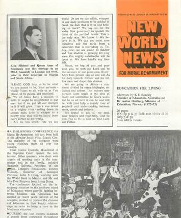 Cover of New World News - Vol. 23 No. 13, 1975-01-25