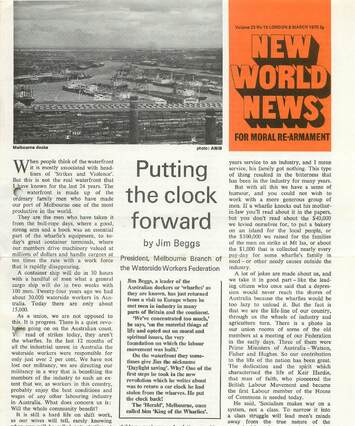 Cover of New World News - Vol. 23 No. 19, 1975-03-08