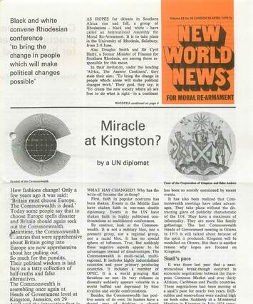 Cover of New World News - Vol. 23 No. 26, 1975-04-26