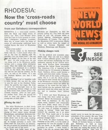 Cover of New World News - Vol. 23 No. 31, 1975-05-31